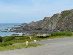 Made it - looking back in the direction of Hartland Point